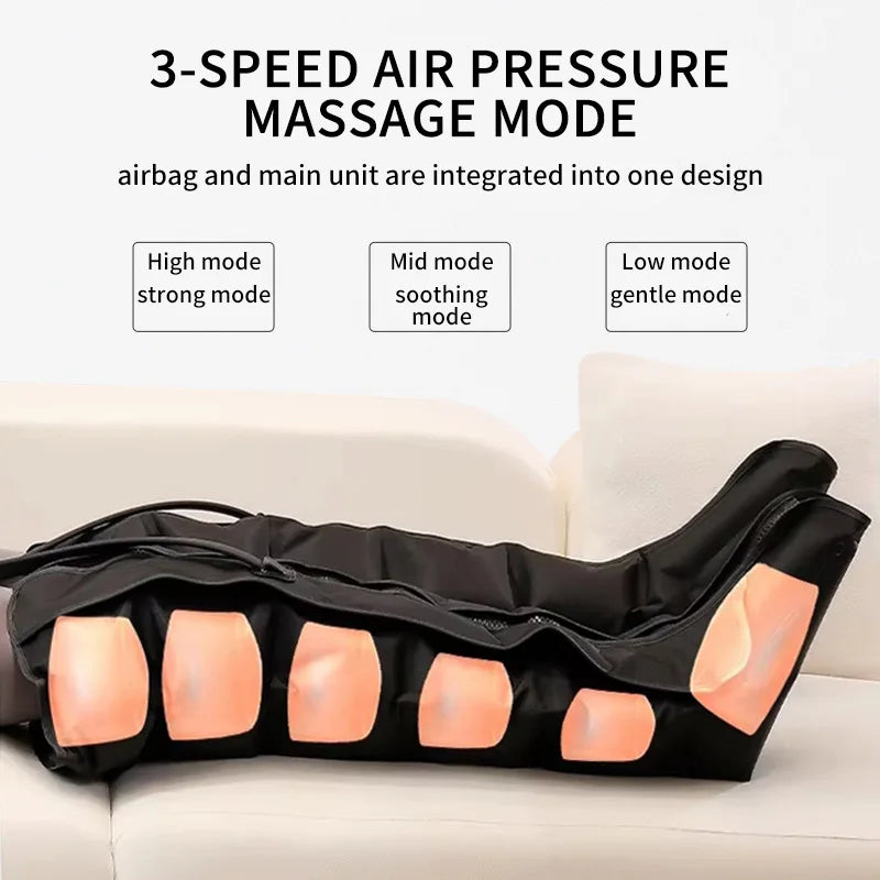 3 speed air pressure leg massager modes low mid high⁠