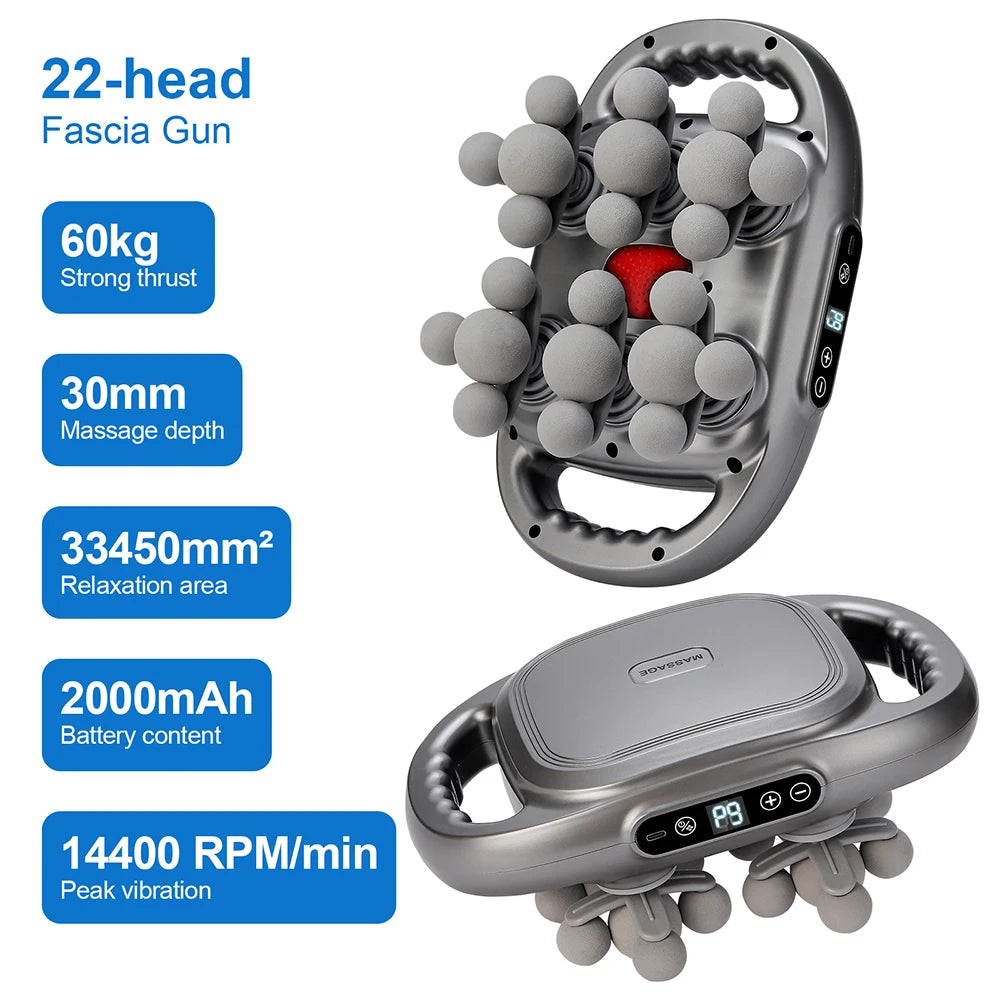 22-Head Massage Gun