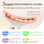 5 major photon therapy colors red light blue light green light microcurrent facial 