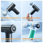 Mini Massage gun with 6 levels of speed 10 hours of battery 