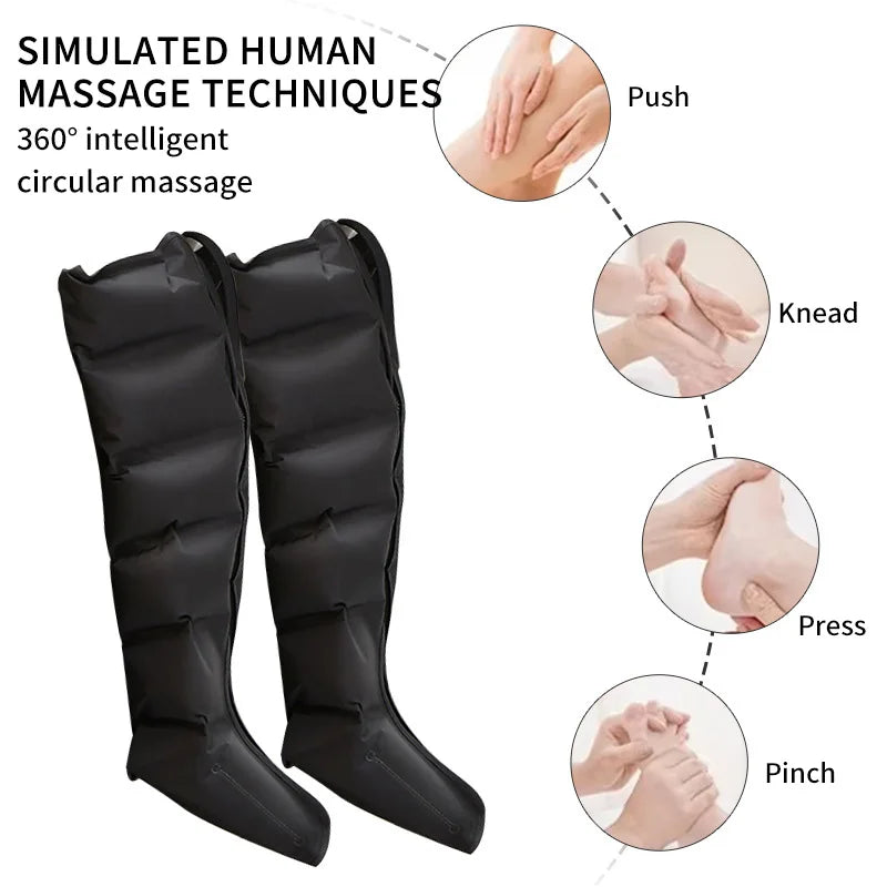 360 degree simulated human hand kneading leg massage boots⁠
